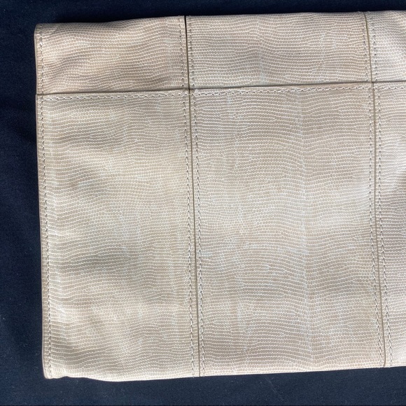 Club Monaco lizard embossed envelope pouch clutch - Picture 6 of 9